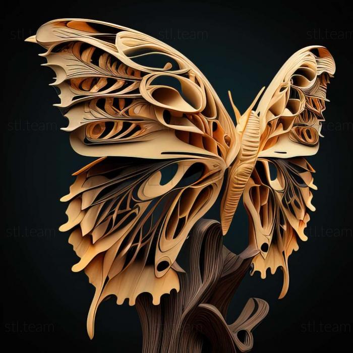 3D модель Papilio polyxenes (STL)